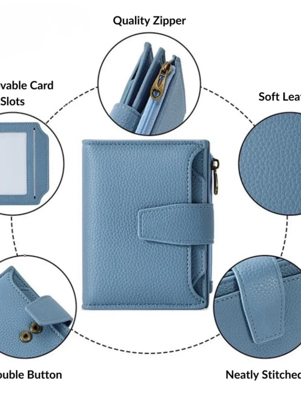 Emmafy RFID Wallet – Black or Brown – Brand New